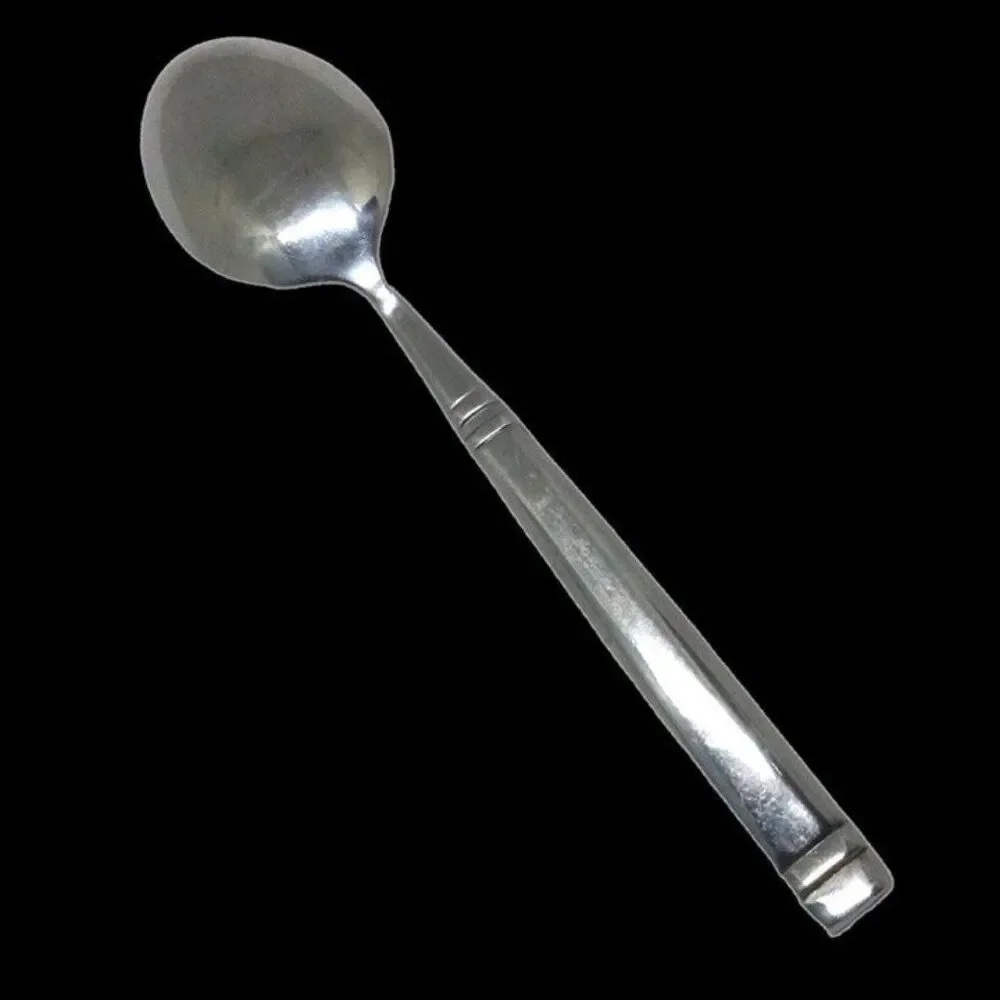 Towle Stainless Steel Stephanie Place/Oval Soup Spoon-Living Collection-18/0-8